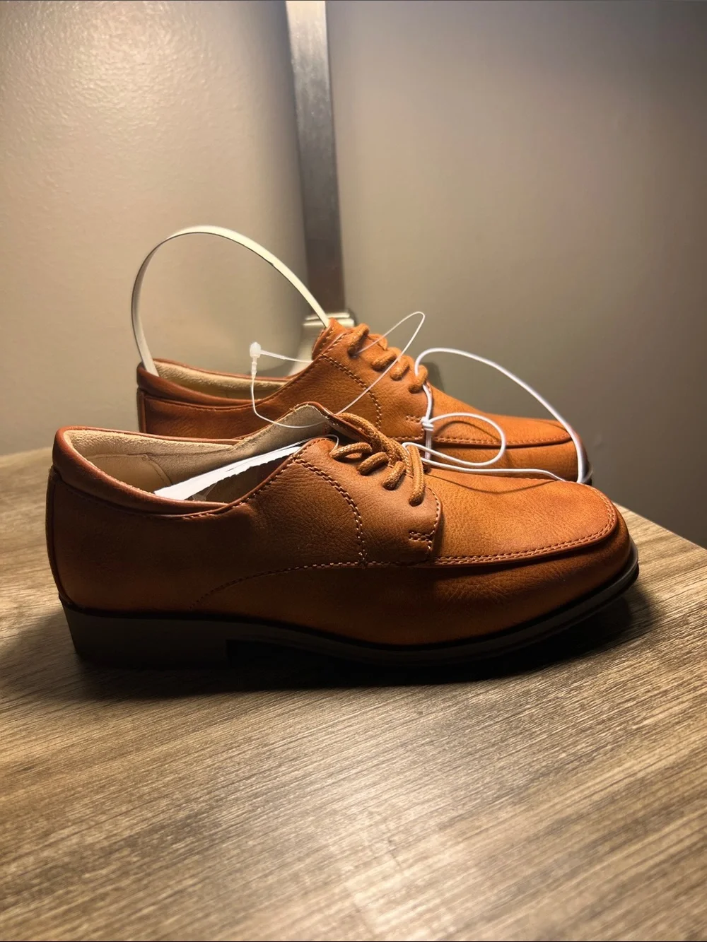 Reaction Kenneth Cole Boys' Lace-Up Dress Shoes in Cognac